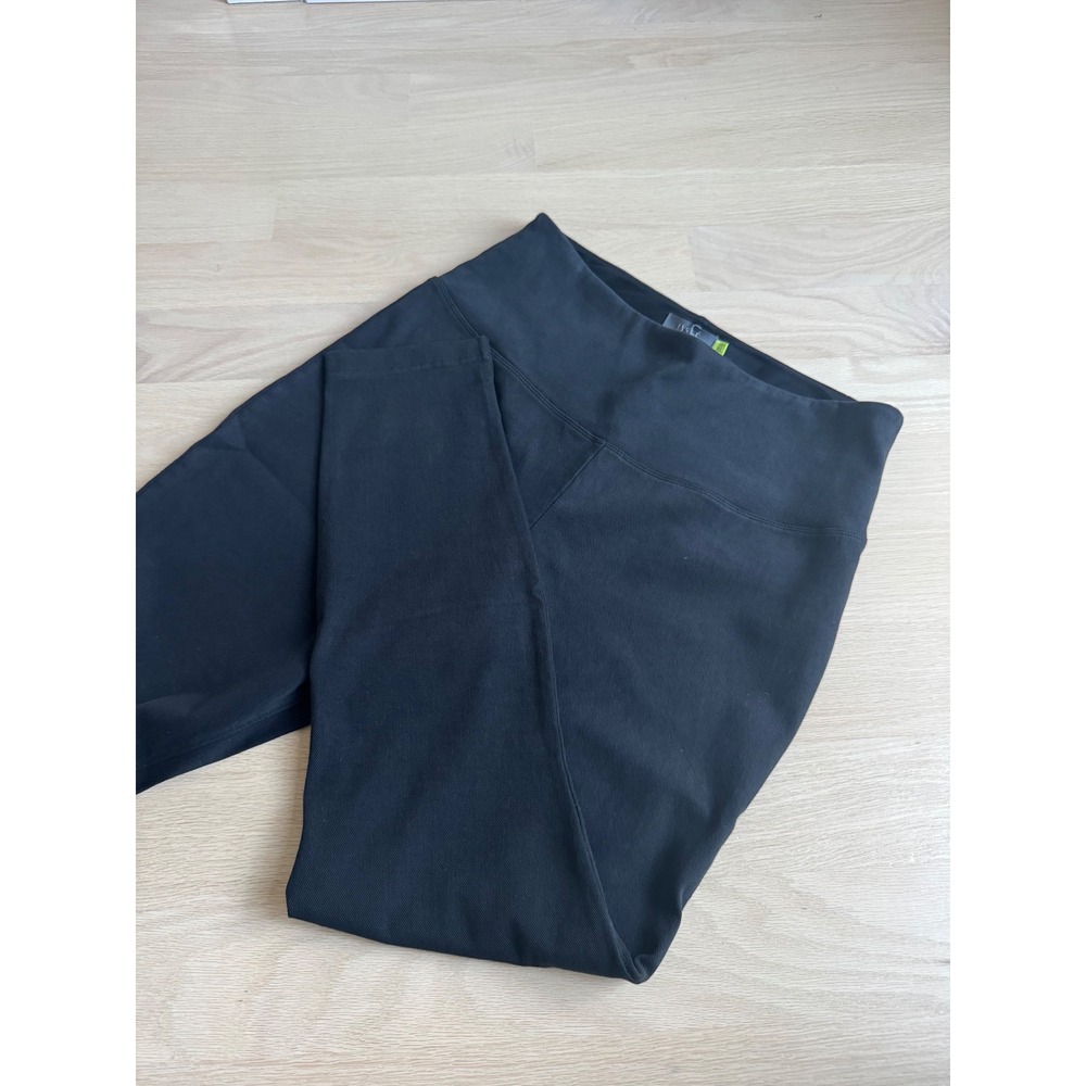 Lysse New York Black High Waist Smoothing Knit Denim Leggings XL NEW